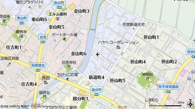 〒447-0052 愛知県碧南市新道町の地図