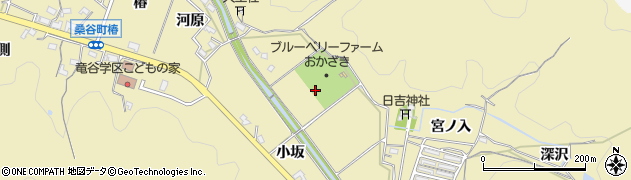愛知県岡崎市桑谷町（猿口）周辺の地図