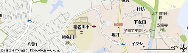 兵庫県猪名川町（川辺郡）柏梨田（イハノ谷）周辺の地図