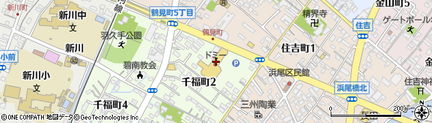 おおたけクリーニングドミー新川店周辺の地図