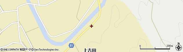 愛知県新城市上吉田（松山）周辺の地図