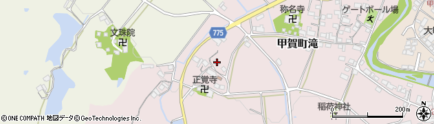 滋賀県甲賀市甲賀町滝2155周辺の地図