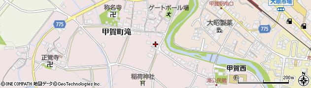 滋賀県甲賀市甲賀町滝972周辺の地図