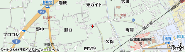 愛知県新城市杉山四ツ谷27周辺の地図