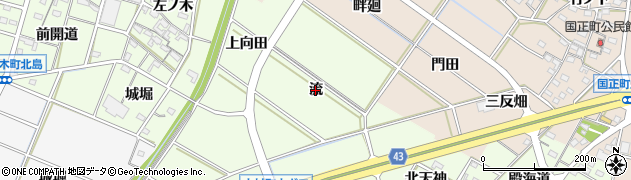 愛知県岡崎市中村町（流）周辺の地図