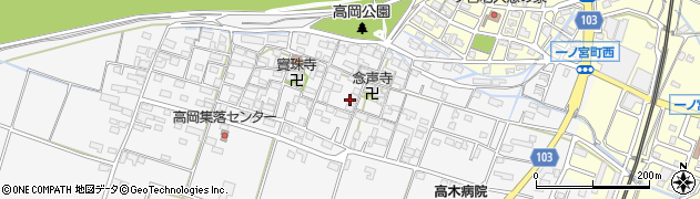 三重県鈴鹿市高岡町周辺の地図
