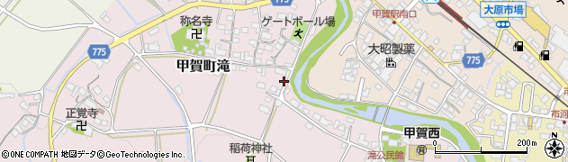 滋賀県甲賀市甲賀町滝964周辺の地図