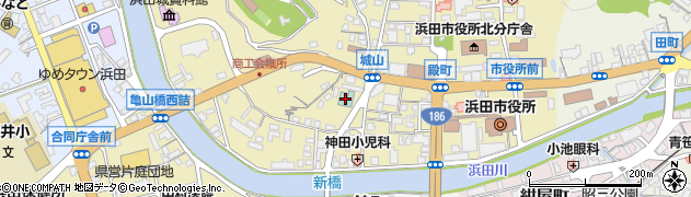 浜田ニューキャッスルホテル周辺の地図