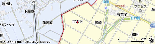 愛知県幸田町（額田郡）坂崎（宝六下）周辺の地図