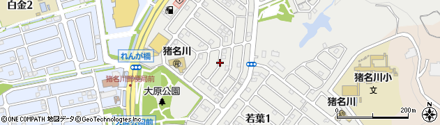兵庫県川辺郡猪名川町若葉周辺の地図