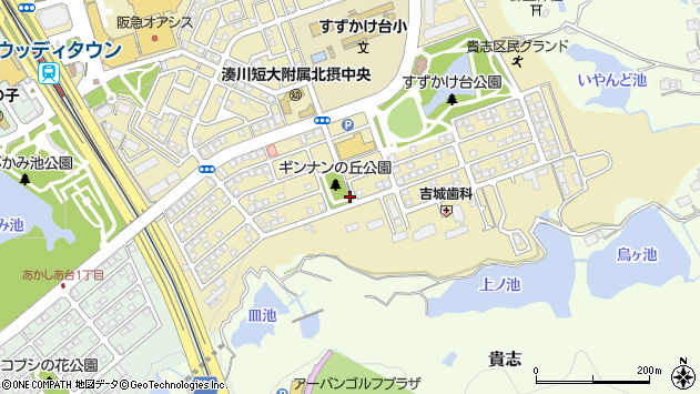 〒669-1322 兵庫県三田市すずかけ台の地図