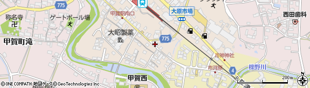 県信用甲賀支店周辺の地図
