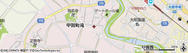 滋賀県甲賀市甲賀町滝1002周辺の地図
