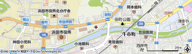 ドラッグストアーサンデーズ浜田店周辺の地図