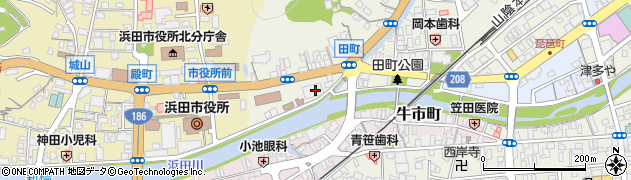 ウエルシア浜田田町店周辺の地図