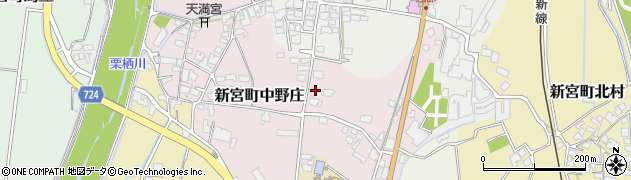 兵庫県たつの市新宮町中野庄周辺の地図