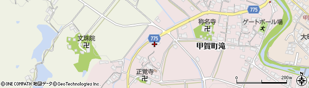 滋賀県甲賀市甲賀町滝2151周辺の地図