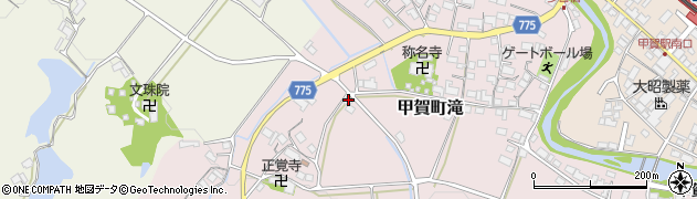 滋賀県甲賀市甲賀町滝2117周辺の地図
