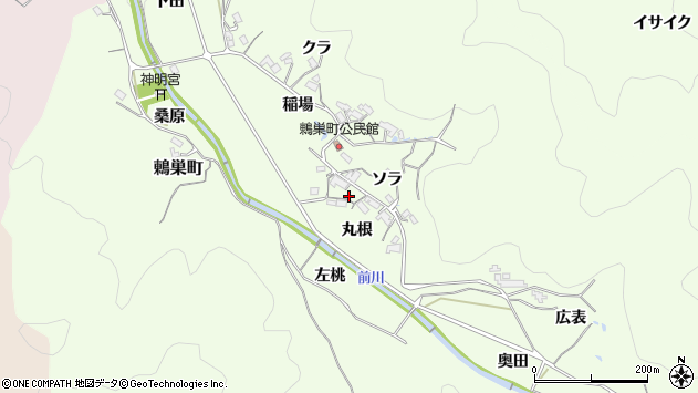 〒444-3503 愛知県岡崎市鶇巣町の地図