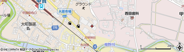 滋賀県甲賀市甲賀町大原市場3周辺の地図