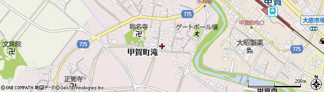 滋賀県甲賀市甲賀町滝1052周辺の地図
