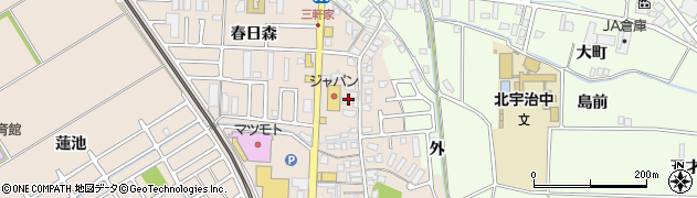京都府宇治市小倉町久保7周辺の地図
