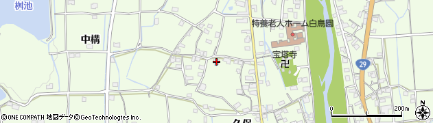 兵庫県姫路市林田町中構4周辺の地図