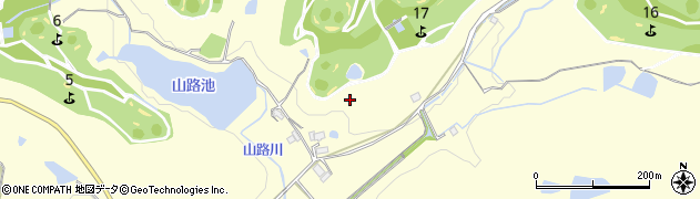兵庫県加東市栄枝周辺の地図