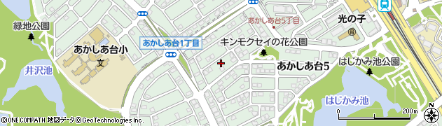 兵庫県三田市あかしあ台周辺の地図