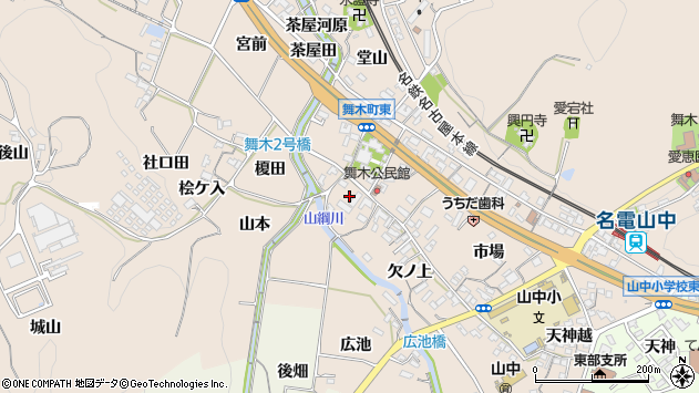 〒444-3511 愛知県岡崎市舞木町の地図