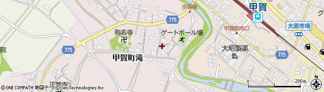 滋賀県甲賀市甲賀町滝1043周辺の地図