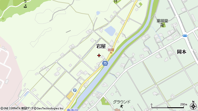 〒673-1321 兵庫県加東市岩屋の地図