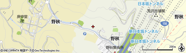 静岡県焼津市野秋周辺の地図