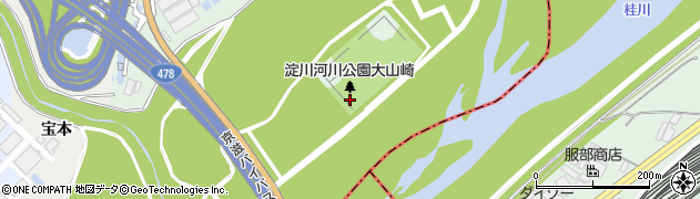 京都府大山崎町（乙訓郡）下植野（中島）周辺の地図