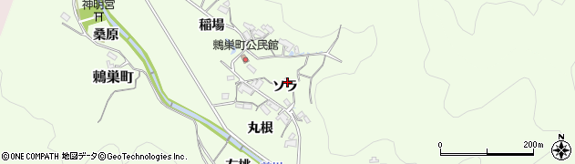 愛知県岡崎市鶇巣町ソラ周辺の地図