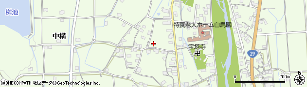 兵庫県姫路市林田町中構3周辺の地図