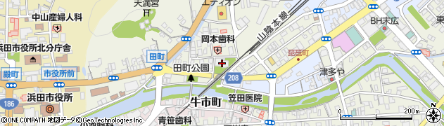 島根県浜田市田町18周辺の地図