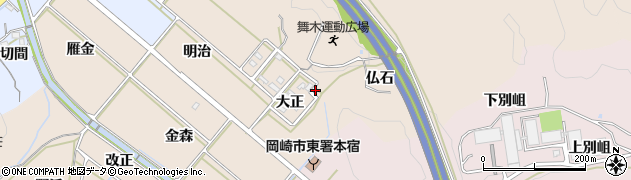 愛知県岡崎市舞木町（片山）周辺の地図