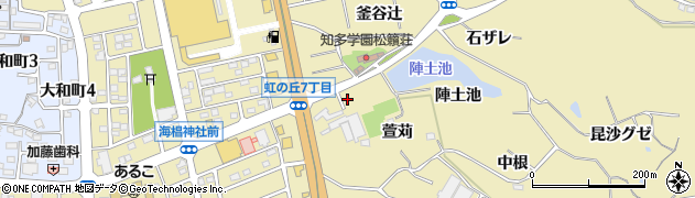 愛知県常滑市多屋池田周辺の地図