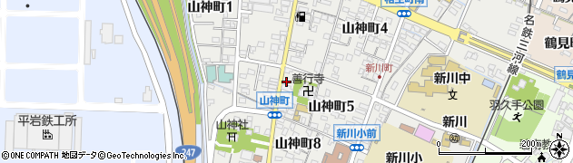 愛知県碧南市山神町周辺の地図