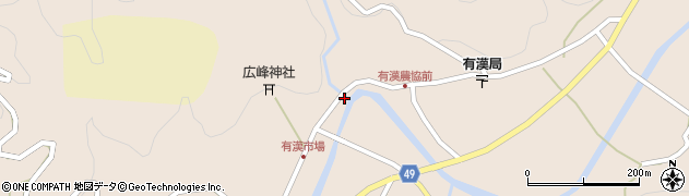 岡山県高梁市有漢町有漢2158周辺の地図
