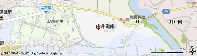 愛知県新城市内井道南周辺の地図