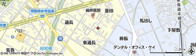 愛知県岡崎市福岡町菱田62周辺の地図