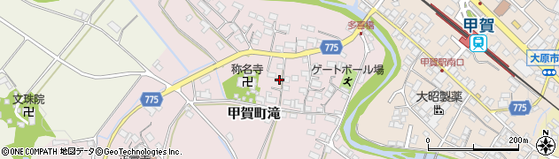 滋賀県甲賀市甲賀町滝1060周辺の地図