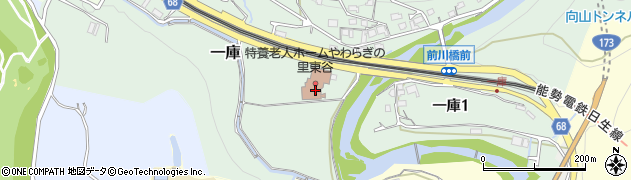 兵庫県川西市一庫（北中島）周辺の地図