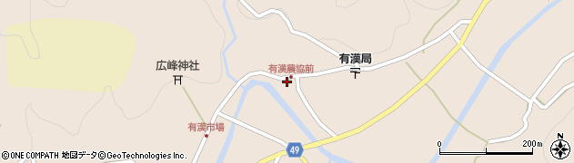 岡山県高梁市有漢町有漢2437周辺の地図