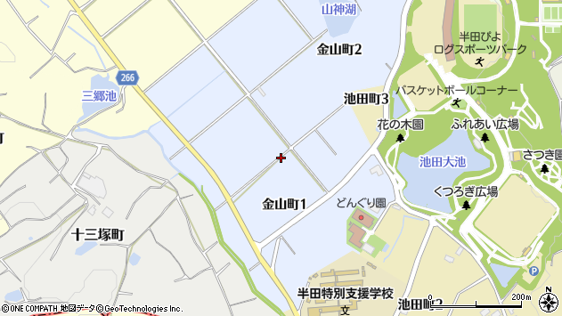 〒475-0953 愛知県半田市金山町の地図