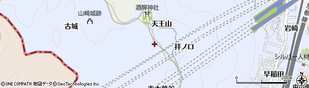京都府大山崎町（乙訓郡）大山崎（天王山）周辺の地図