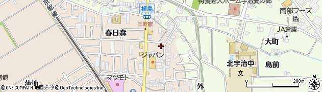 京都府宇治市小倉町久保3周辺の地図