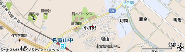 愛知県岡崎市舞木町周辺の地図
